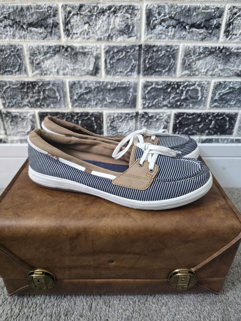 Keds Ortholite Women's Multicolors Striped Loafers Size 9.5 - Picture 3 of 8